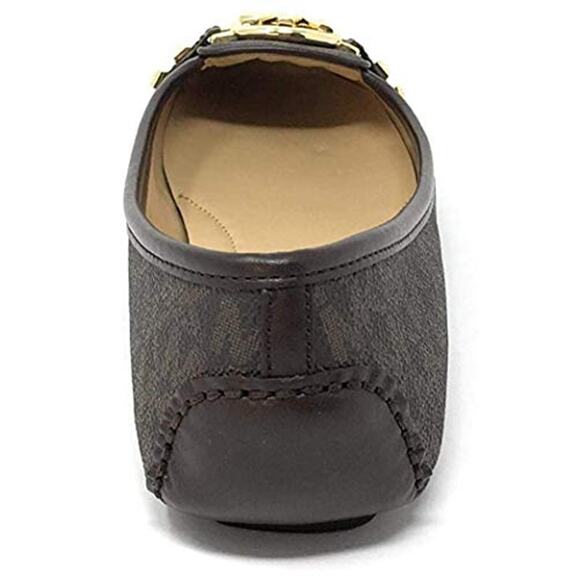 NWT Michael Kors Women's Fulton Moccasin Marron PVC, Numeric 7 - Picture 3 of 4